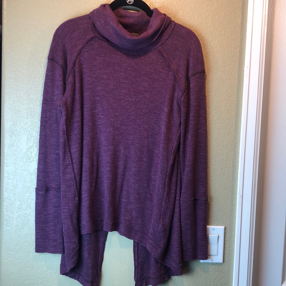 We the free Long Sleeve Back Split Shirt